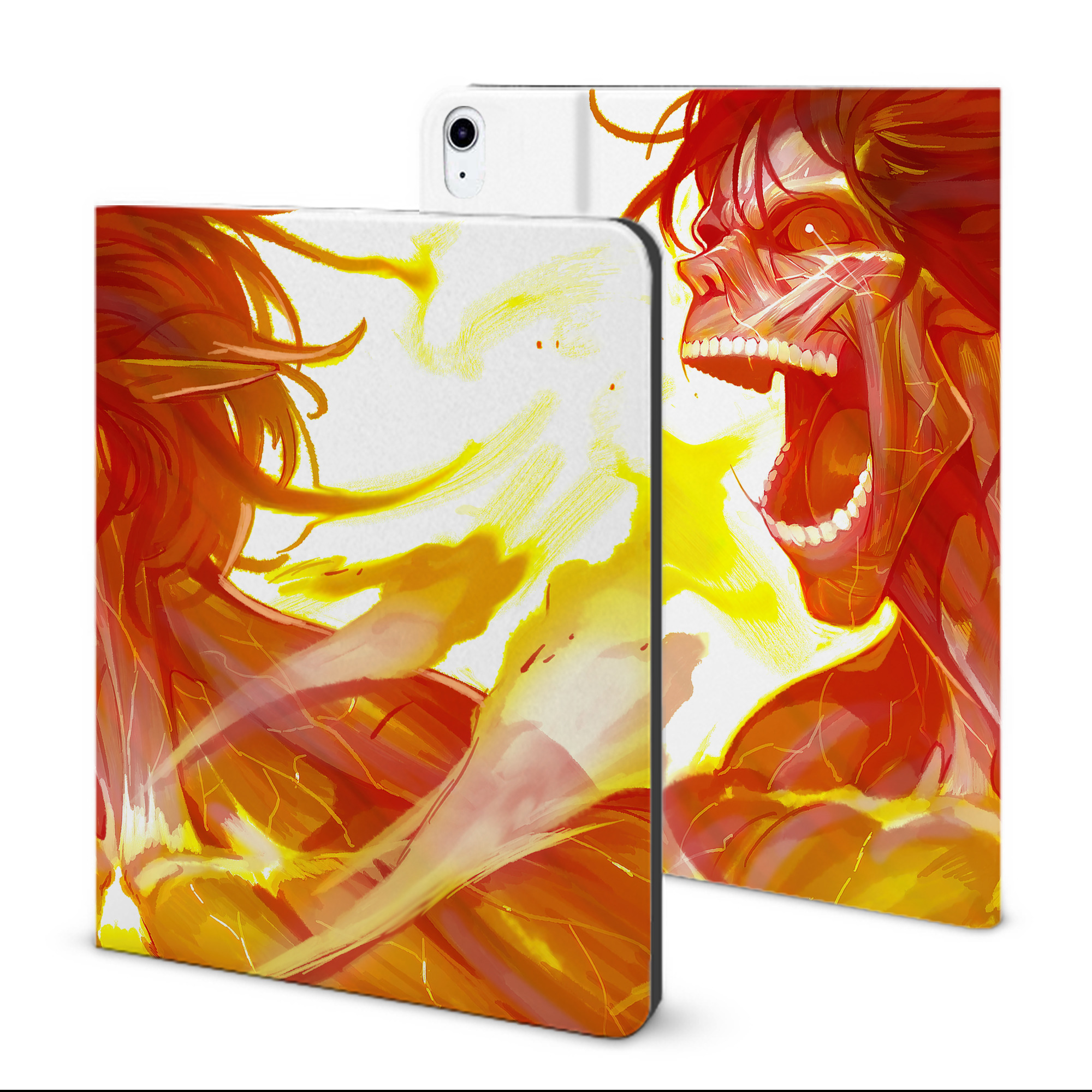 （画像用） 進撃の巨人 Attack on Titan IPad ケース ブック型 PUレザー TPU 耐衝撃 軽量 薄型 ペン収納なし 全面保護 IPad 各モデル対応